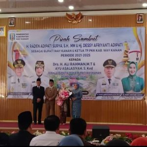 PEMKAB WAY KANAN MENGGELAR ACARA PISAH SAMBUT BUPATI WAY KANAN